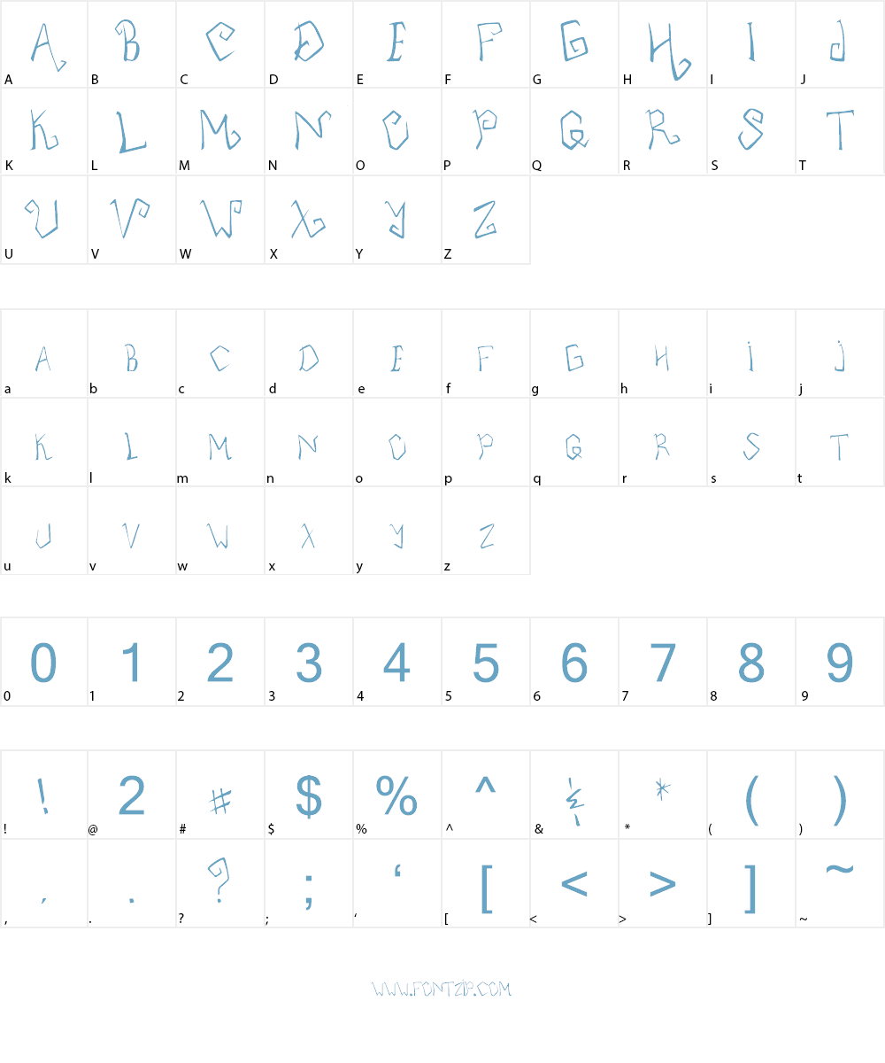 Tarantula Font Character
