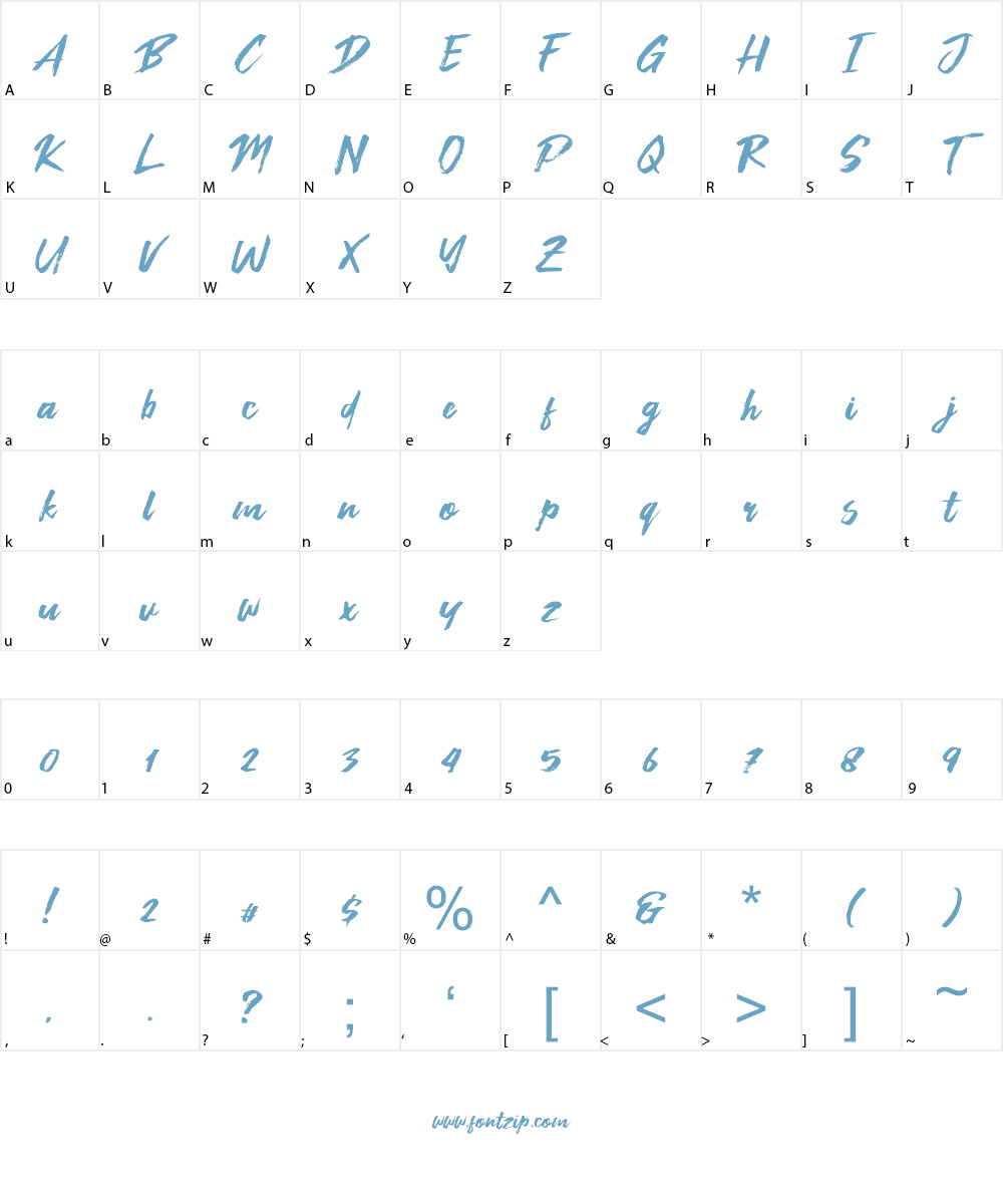 The Brat Font Character