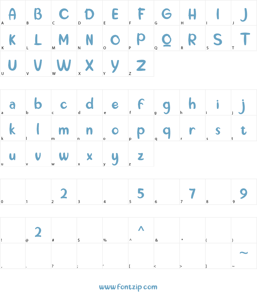 the Hungary Font Character