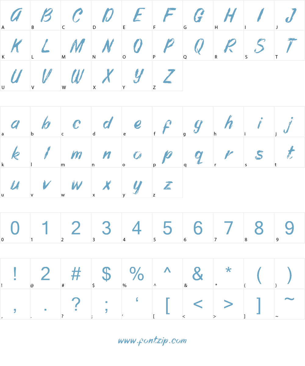 Tony Bhages Font Character
