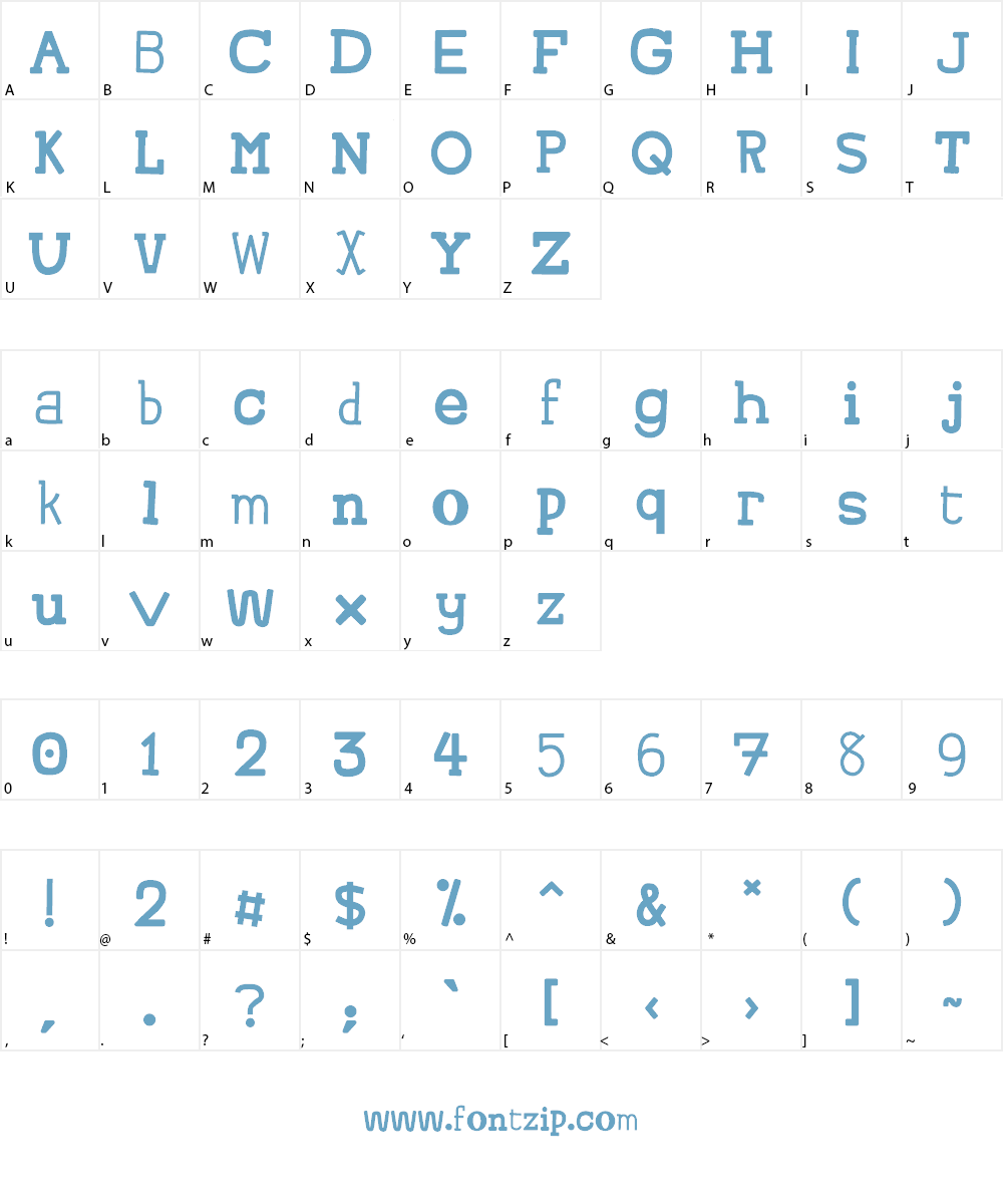 Tsukumogami Hebrew Font Character