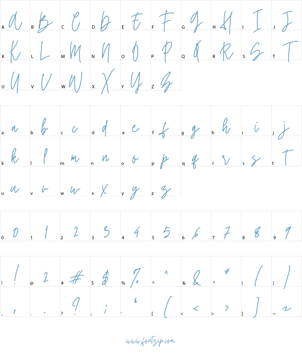 Twister Font Character