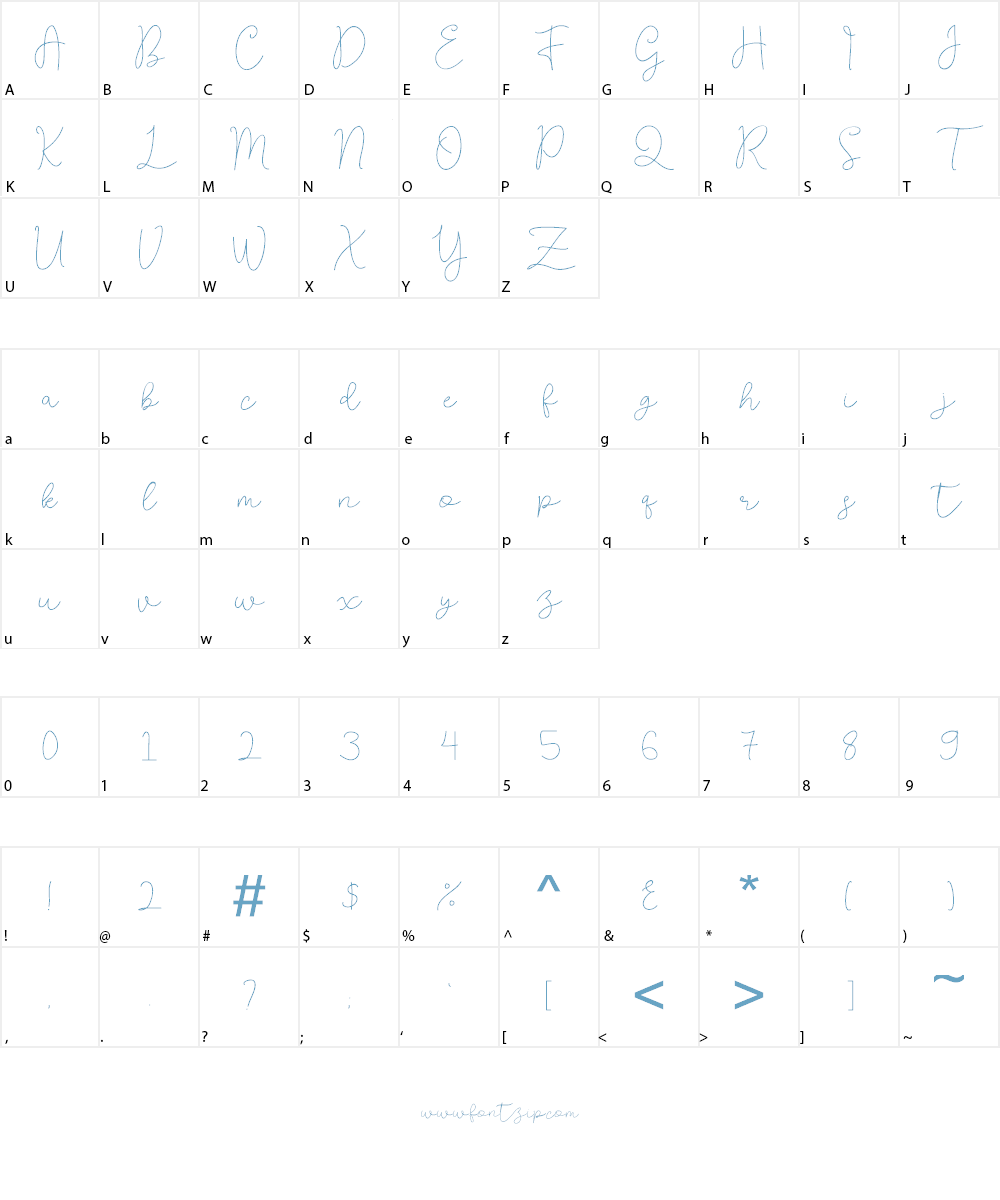 Veltloved Babyatta Font Character