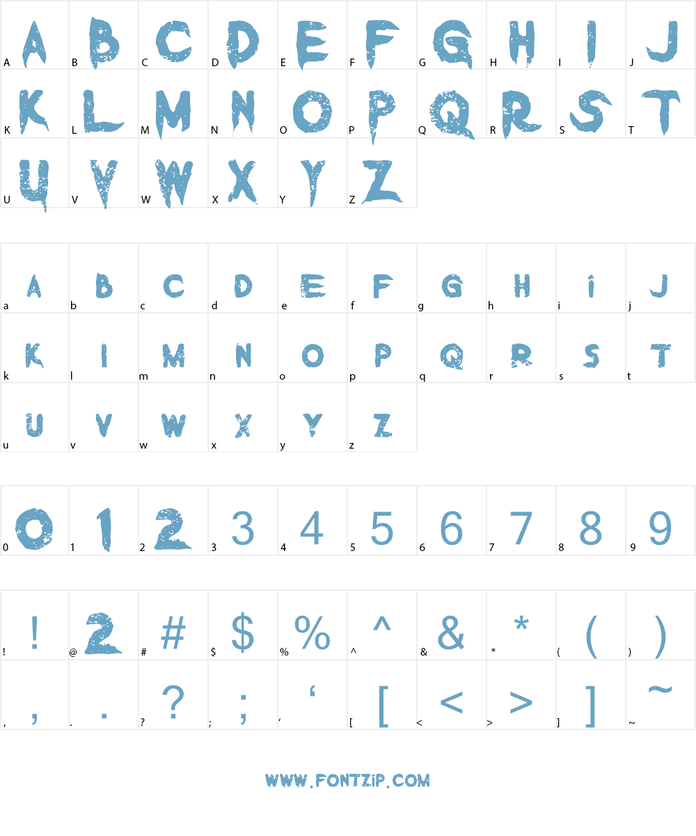 Vermillion Stamp Font Character
