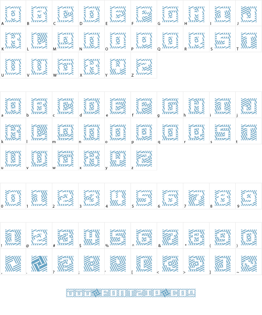 Vortexian Font Character