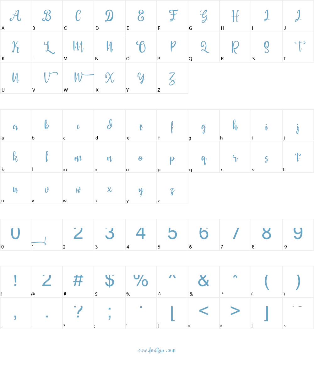 Wanipiro Font Character