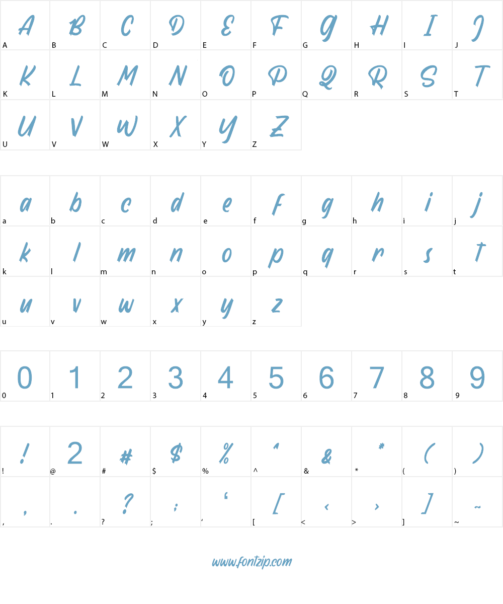 Wardness Font Character
