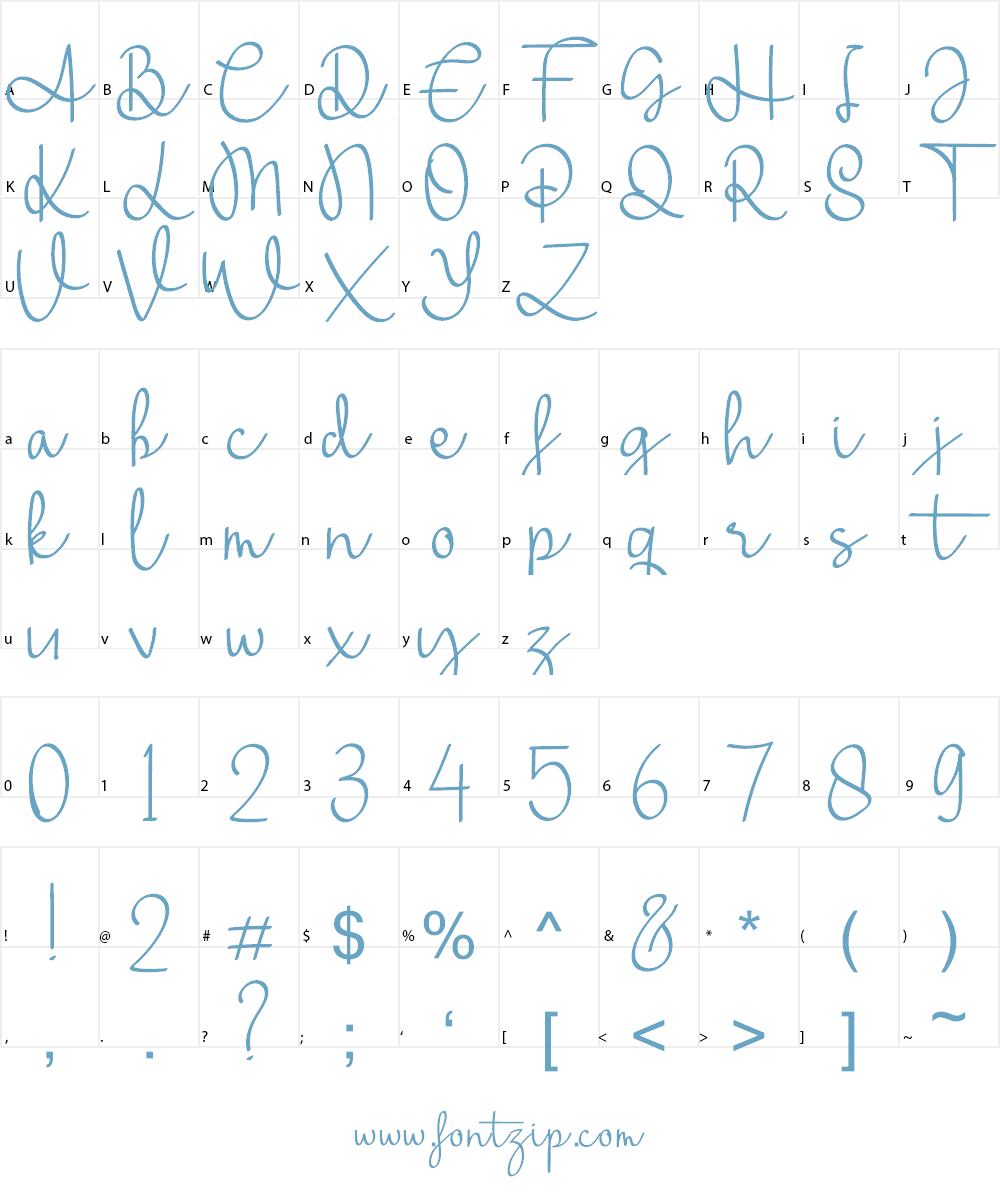 Warsini Font Character