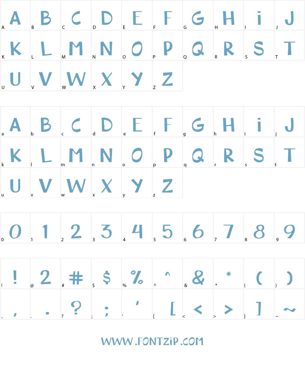 WaterSpring Font Character