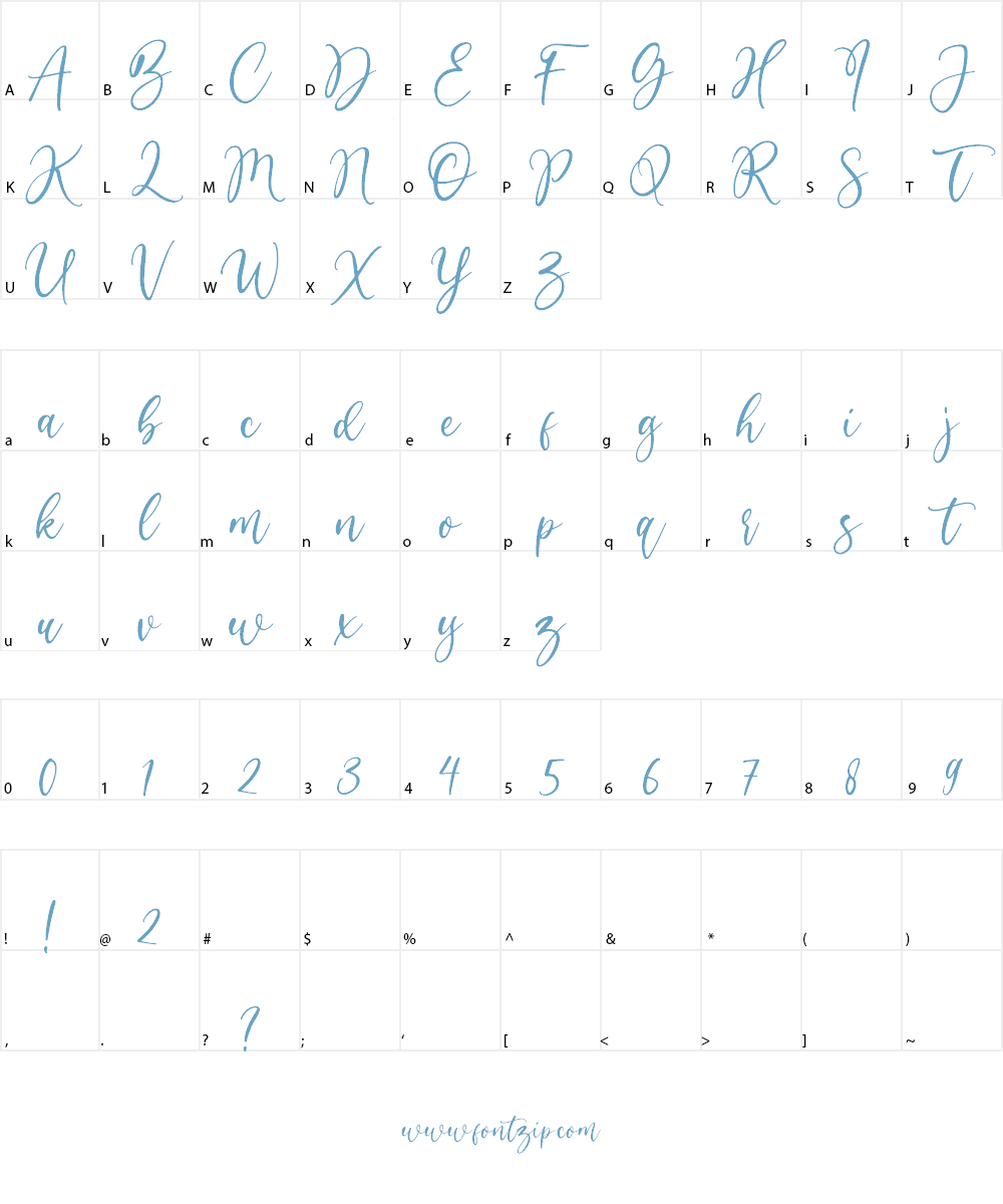 Winter Festival Font Character