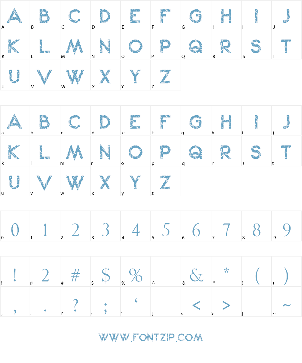 Winter Kei Font Character