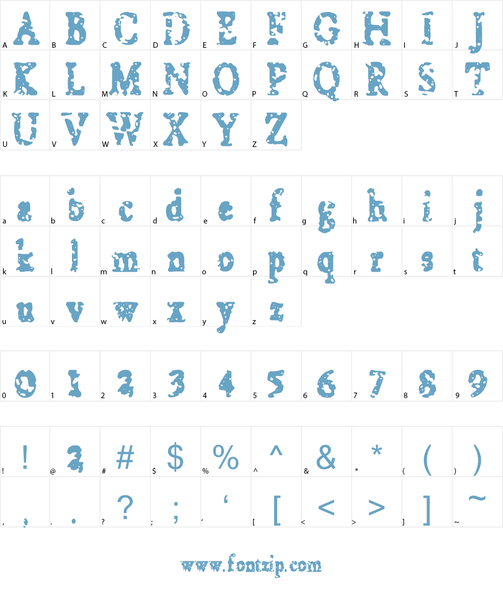 Wolfpack Font Character