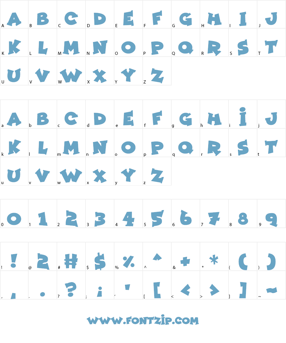 Zombie Night Font Character