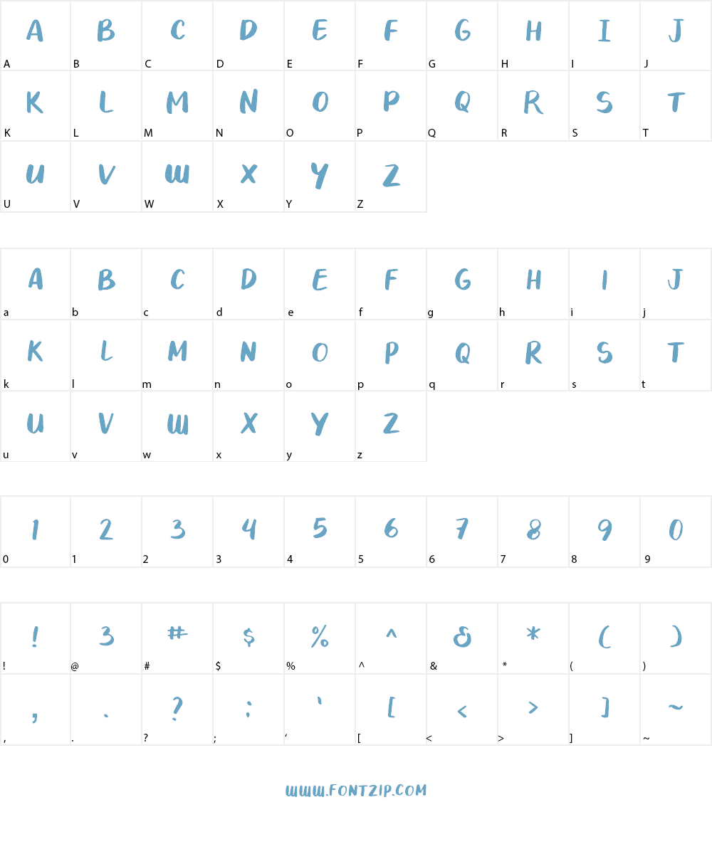 Nothing For You Font Character