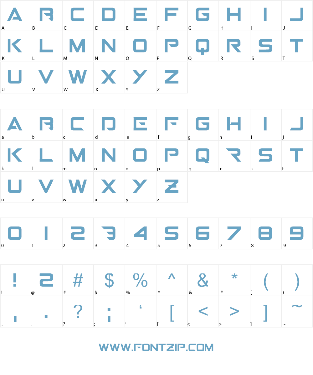 outerorbit Font Character