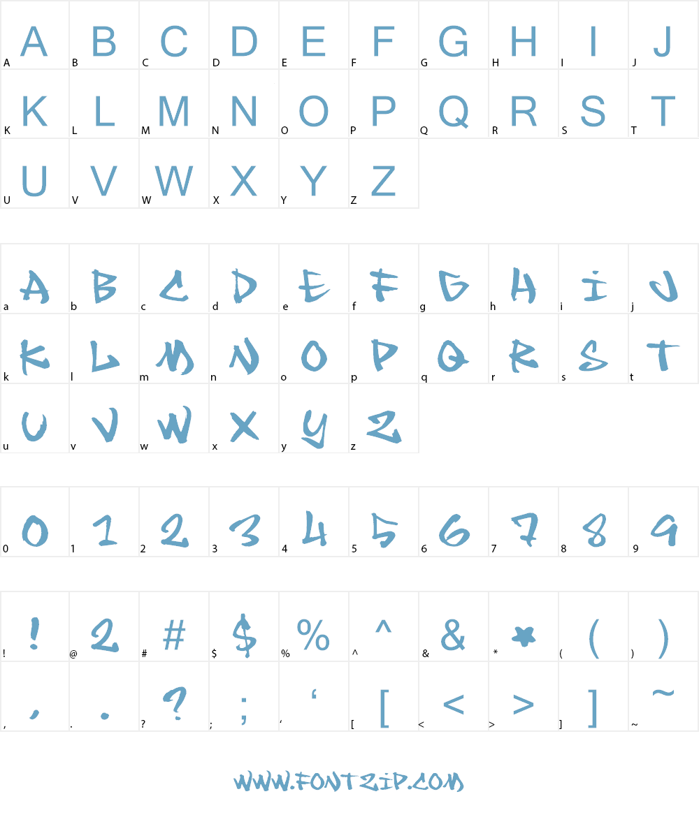 Chronic Font Character