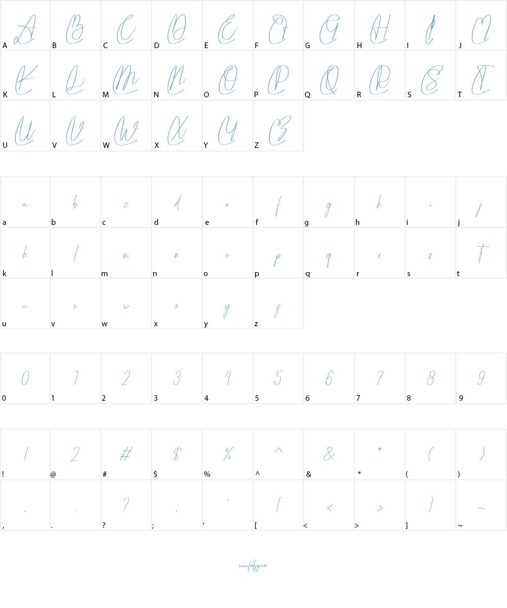 Vippa Willette Font Character