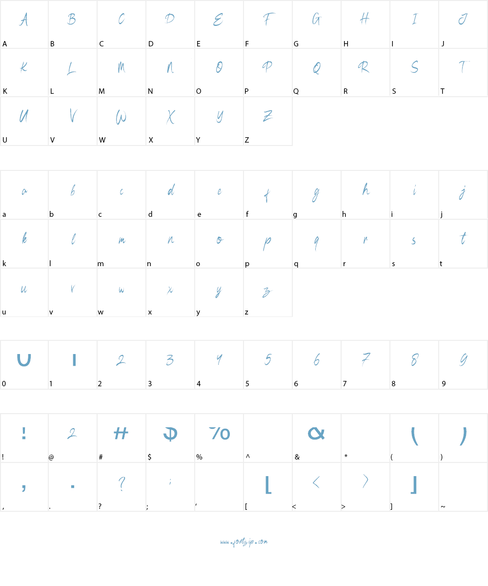 Black Widow Font Character