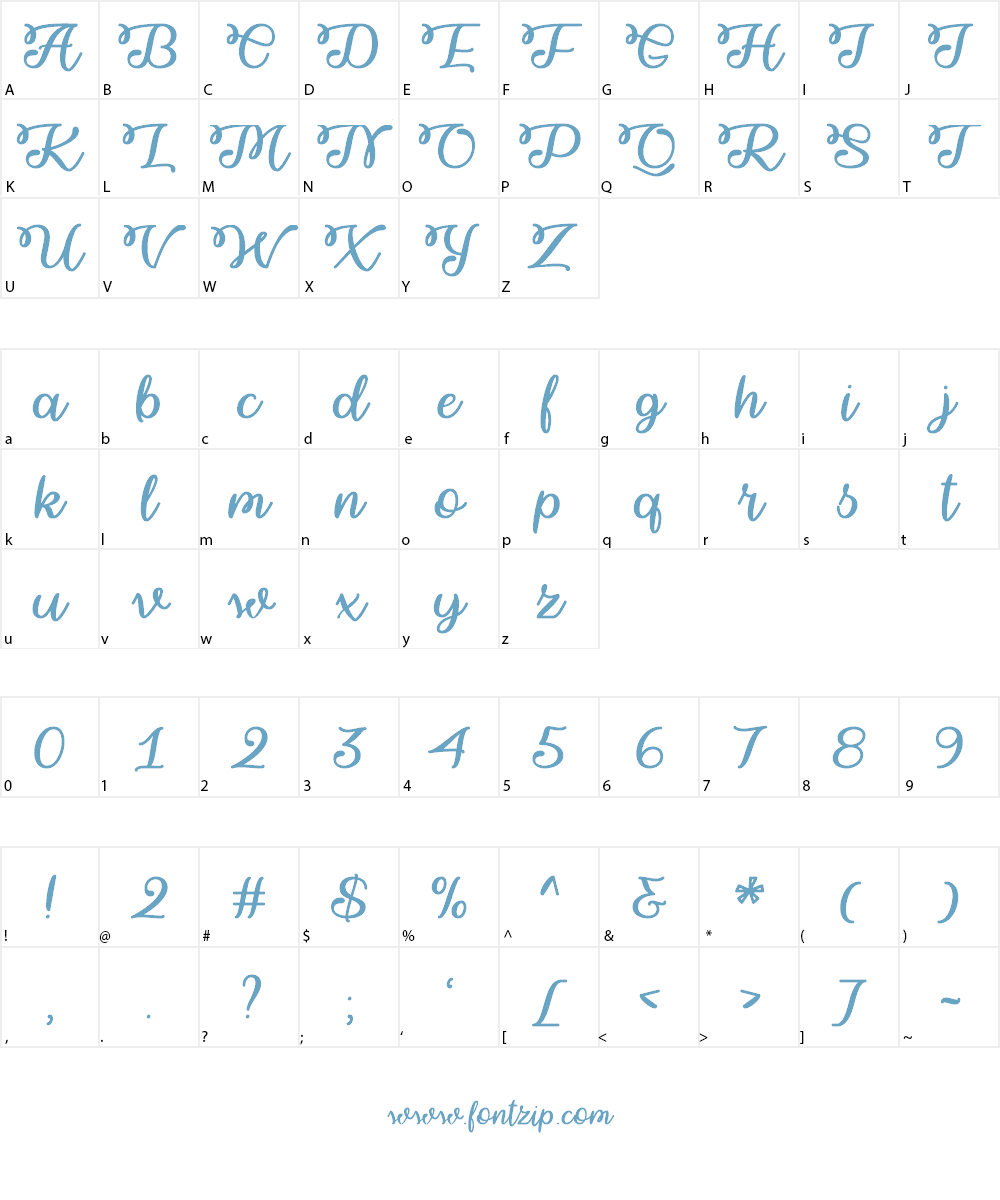 Winter Twilight Font Character