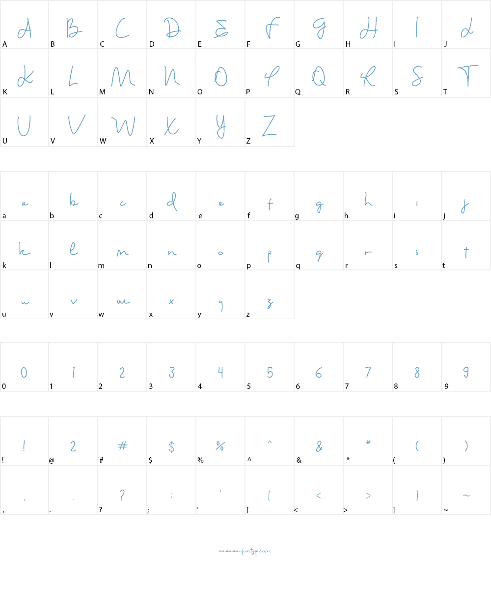 Haisley Mind Font Character