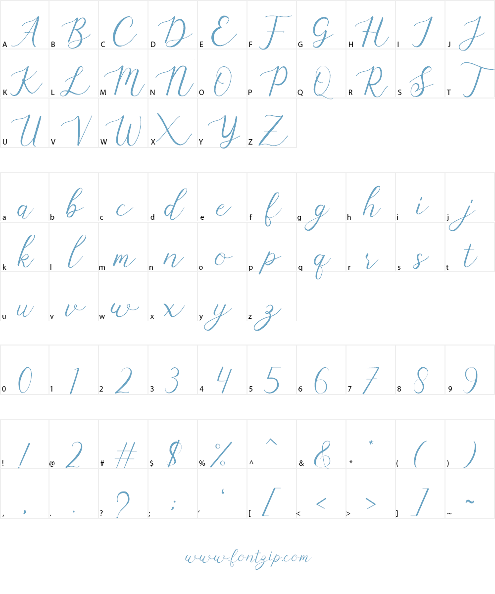 marlina Font Character