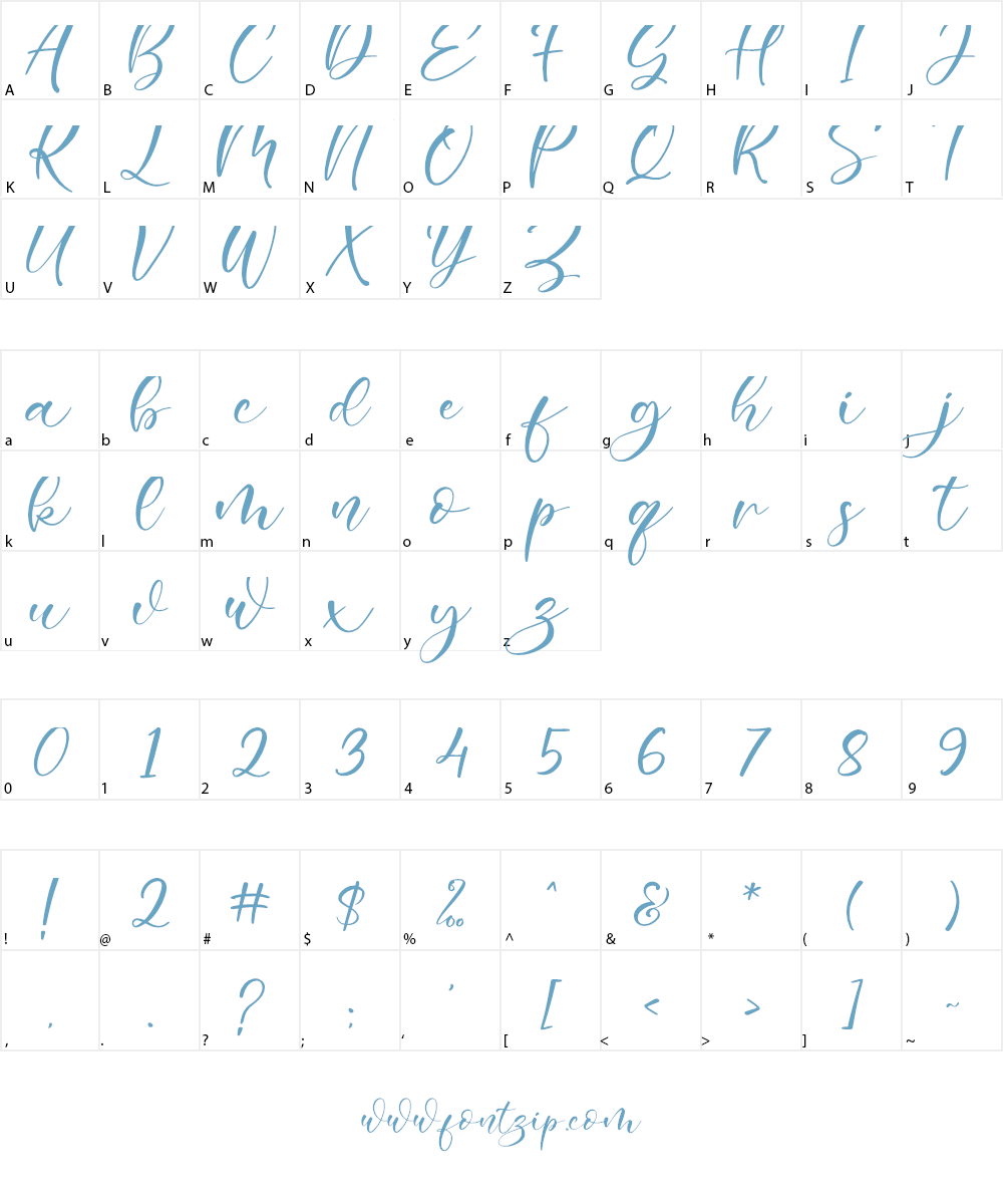Sweetie Bunny Font Character