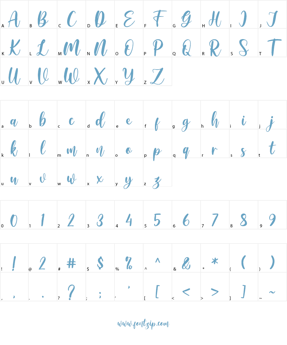 Amelya Font Character
