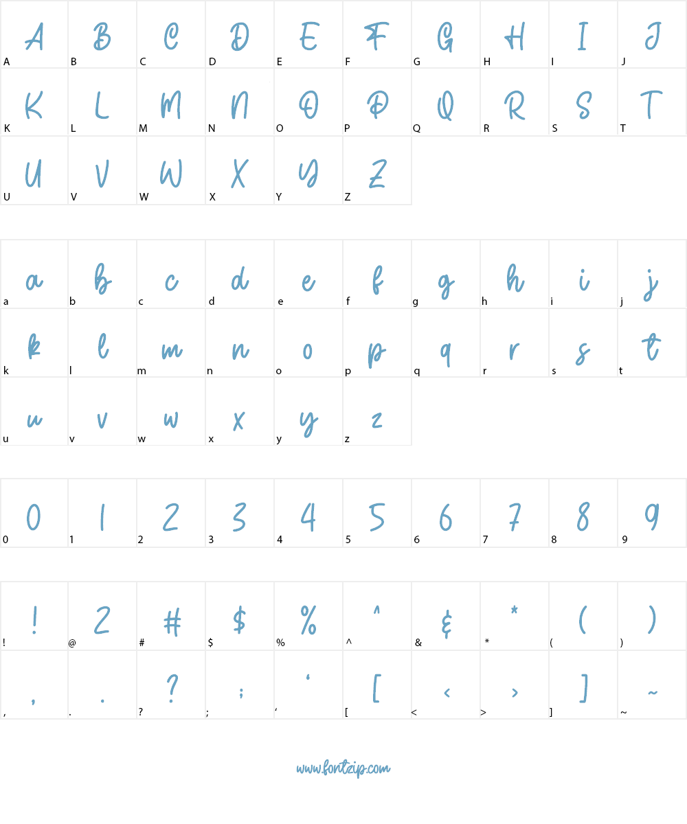 Weatpoint Font Character