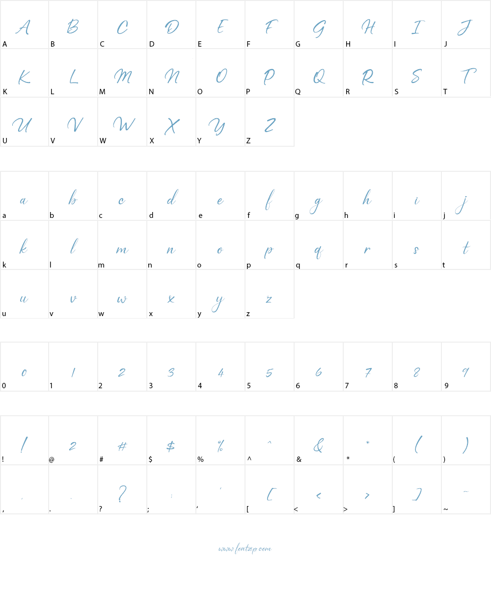 Rafiosa Font Character