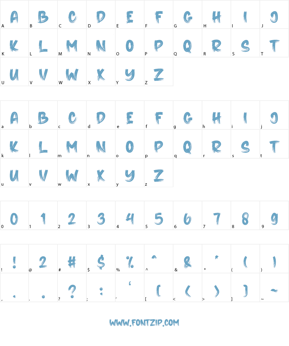 RELEASE THE STRENGTH Font Character