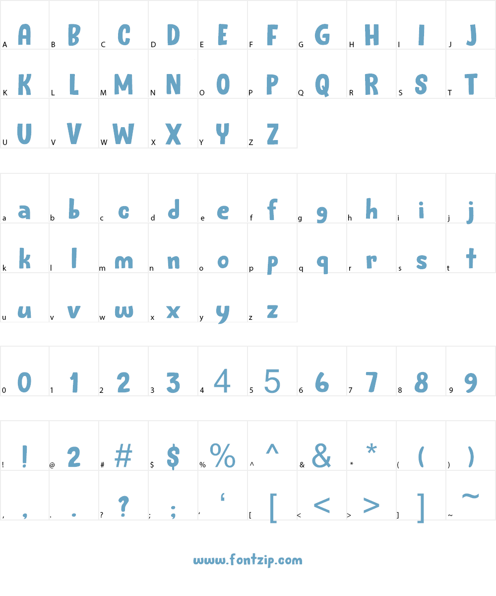 Bunny Daydream DEMO Font Character