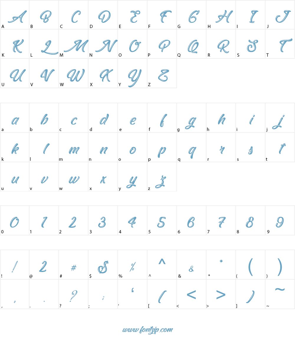 East Octopus Font Character