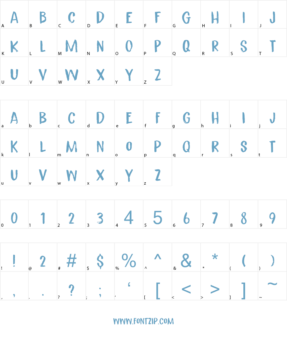 Senko Hanabi DEMO Font Character