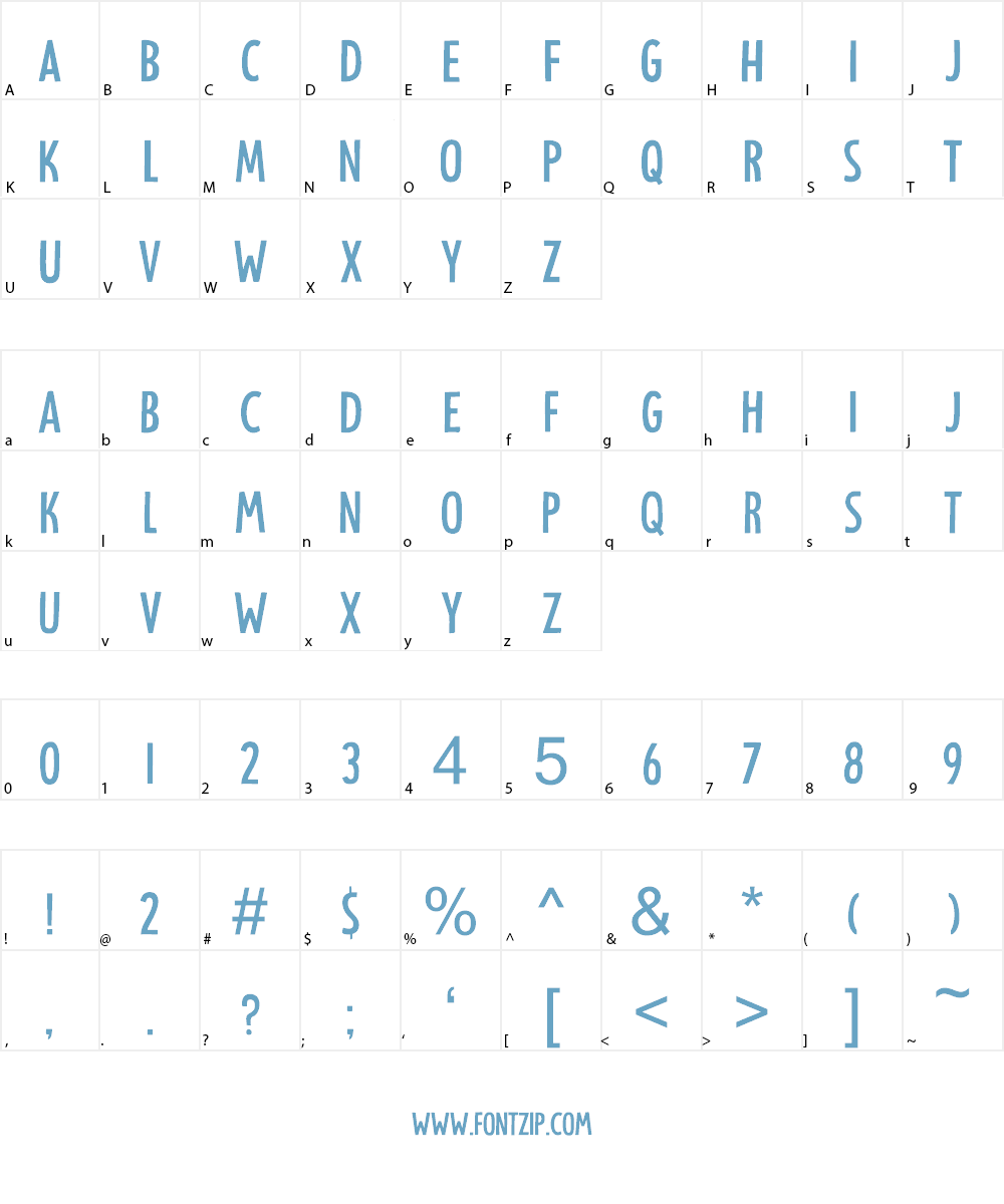 Understory DEMO Font Character