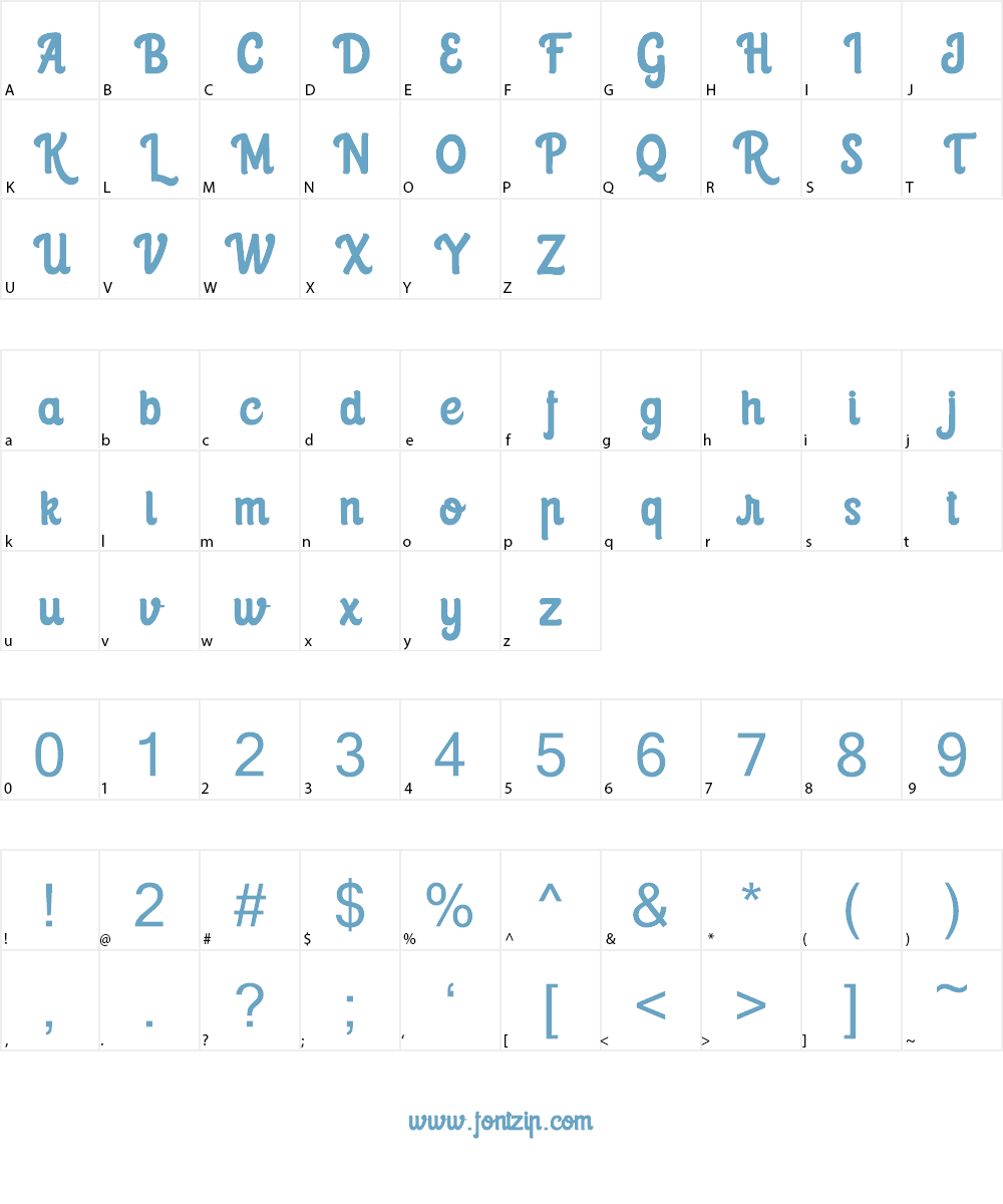 Riverswell Font Character