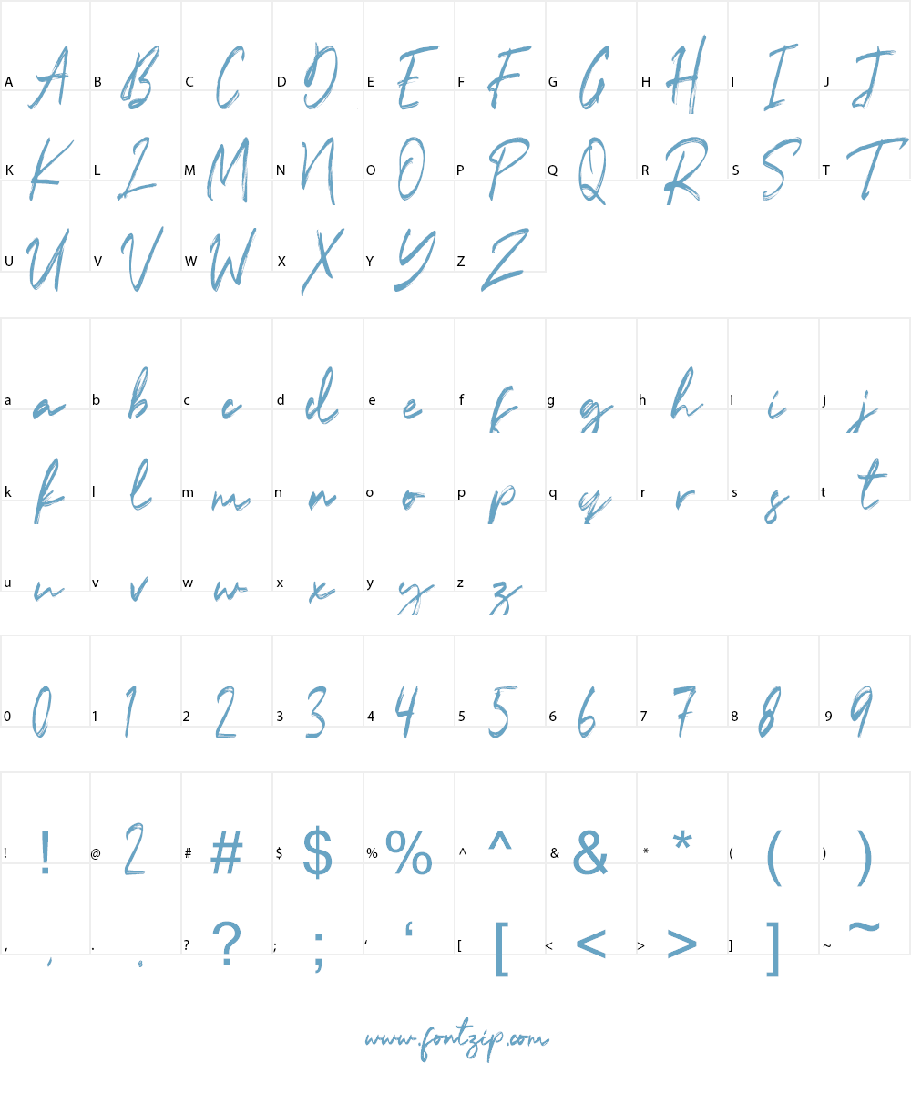 Shifters Font Character