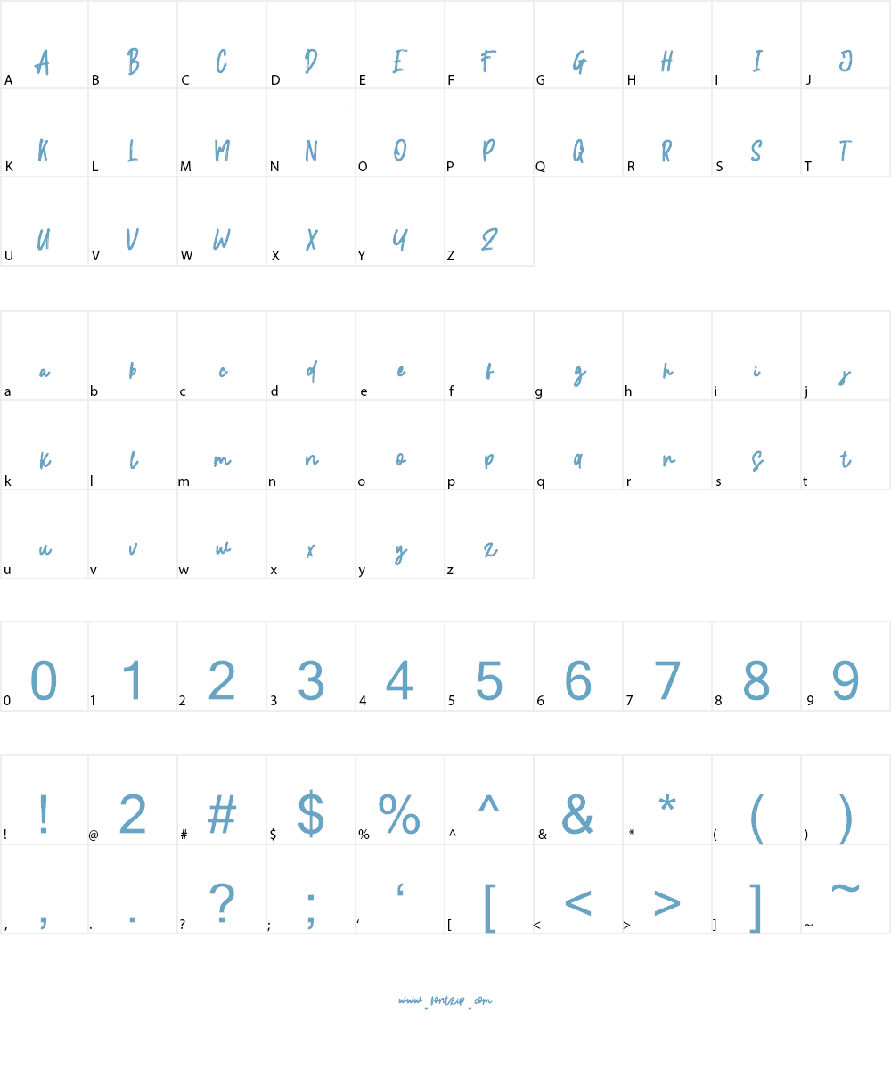 Smoothies Bucket Font Character