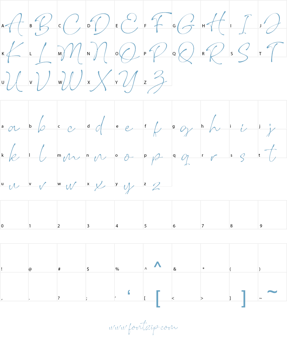 Wonderline Font Character