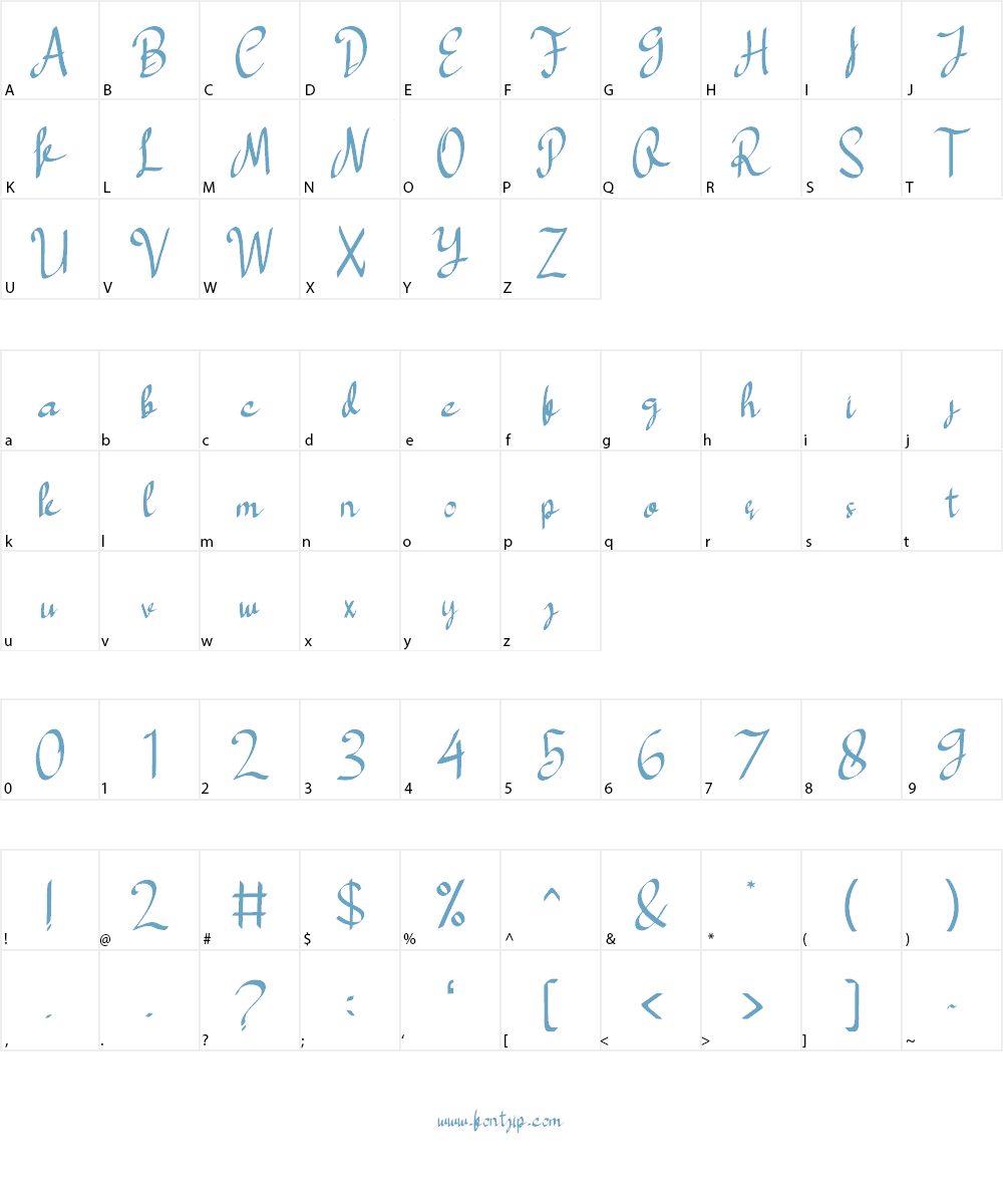 Love Yolanda Font Character