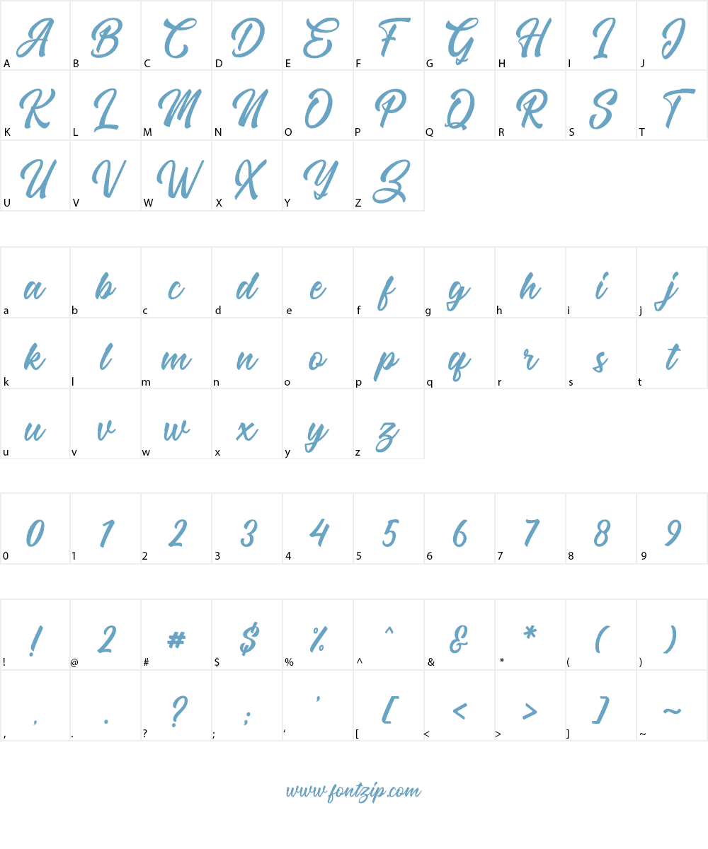 The Micrander Font Character