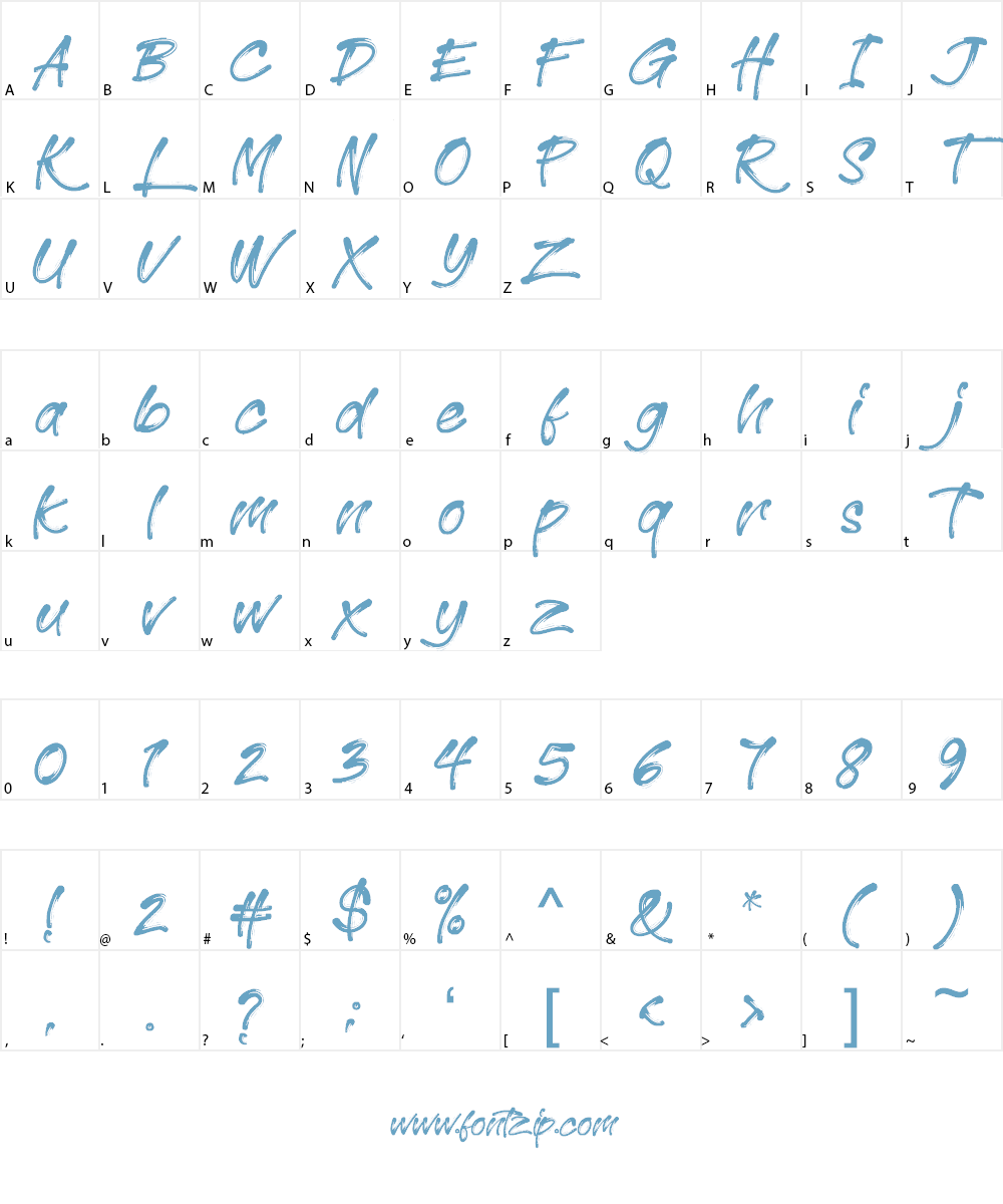 Roman Morrissey DEMO Font Character