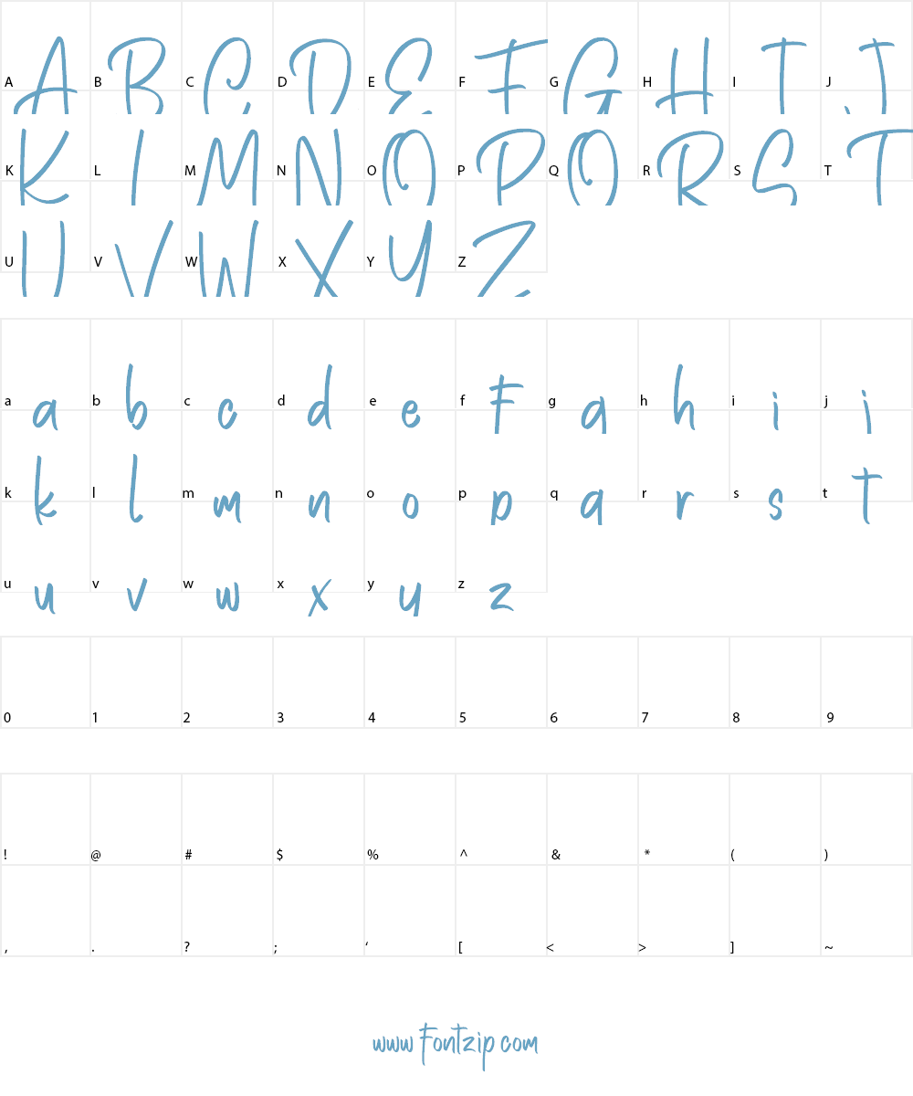 Rotten Brothers Font Character