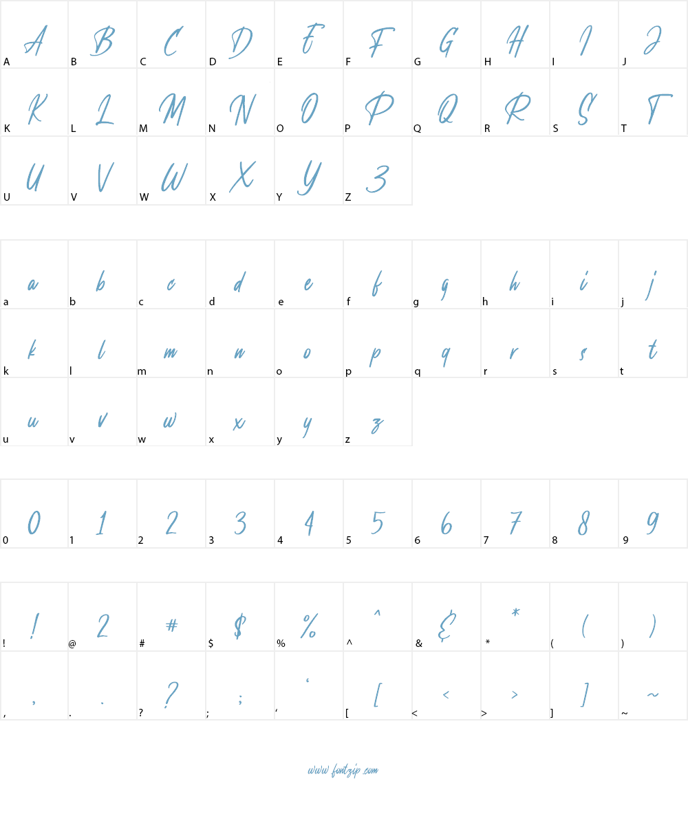 Ballmont Font Character