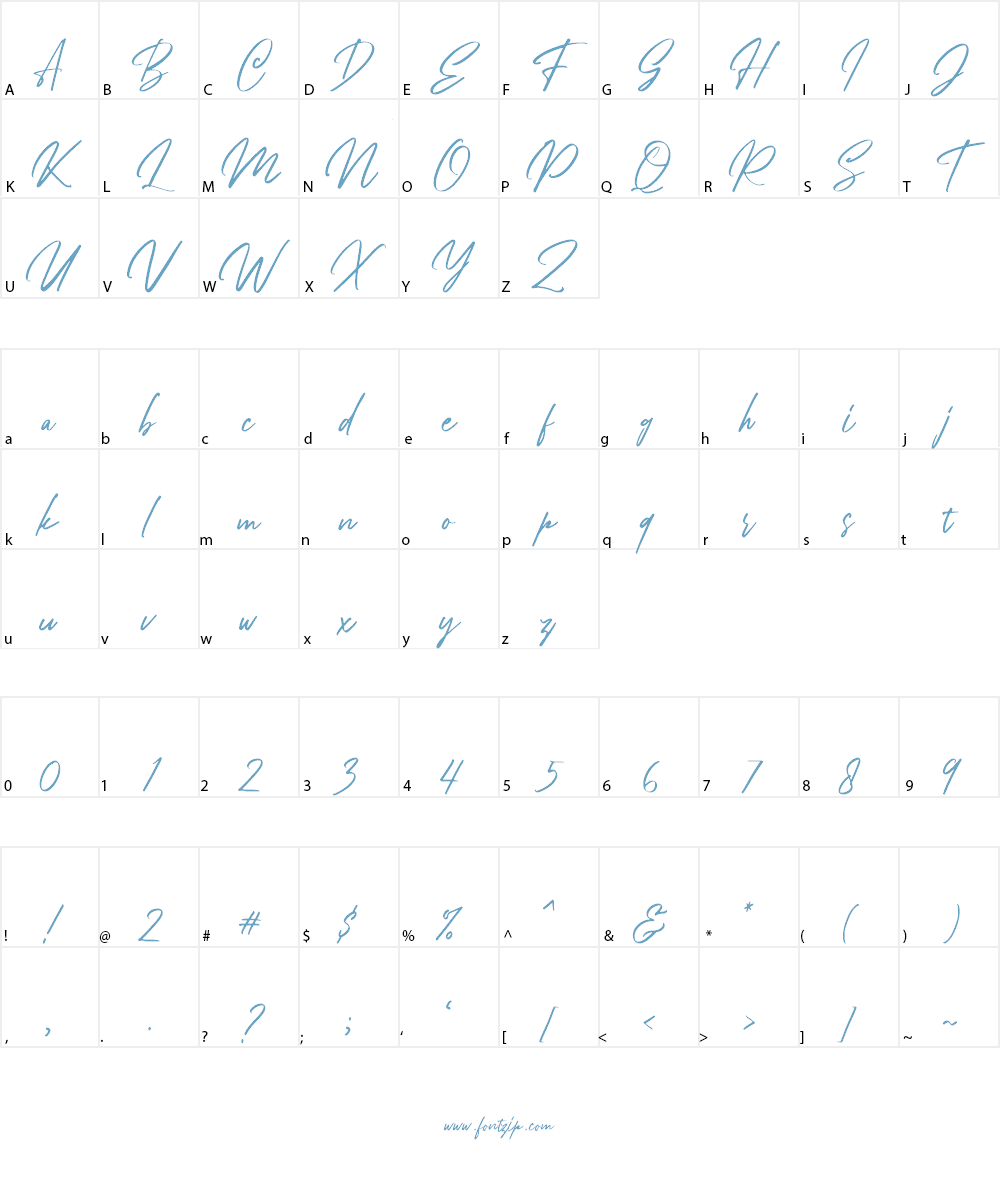 Bellarinde Font Character