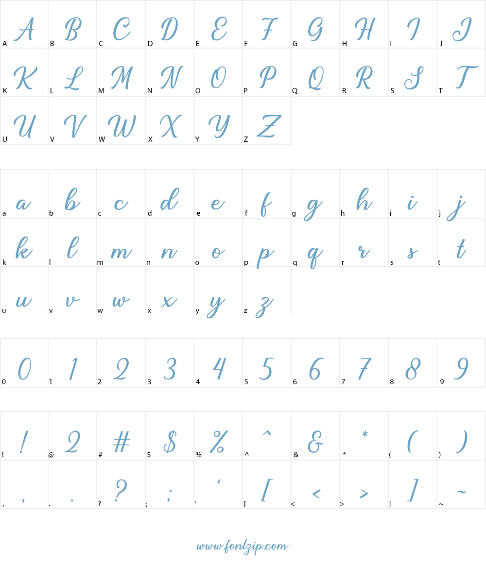 Birthland Font Character