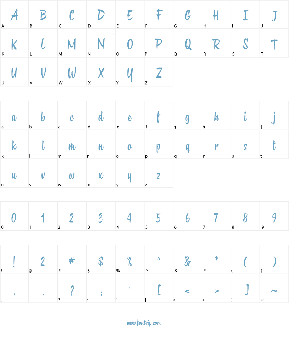 Bittybite Font Character