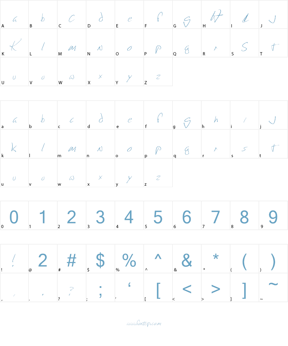 Happy Face Killer Font Character