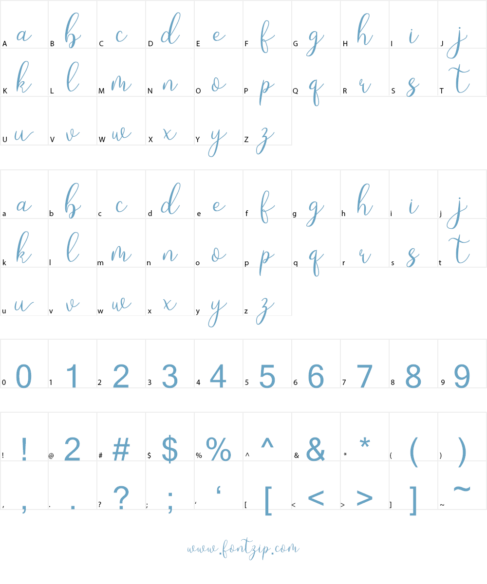 Loveyou Font Character