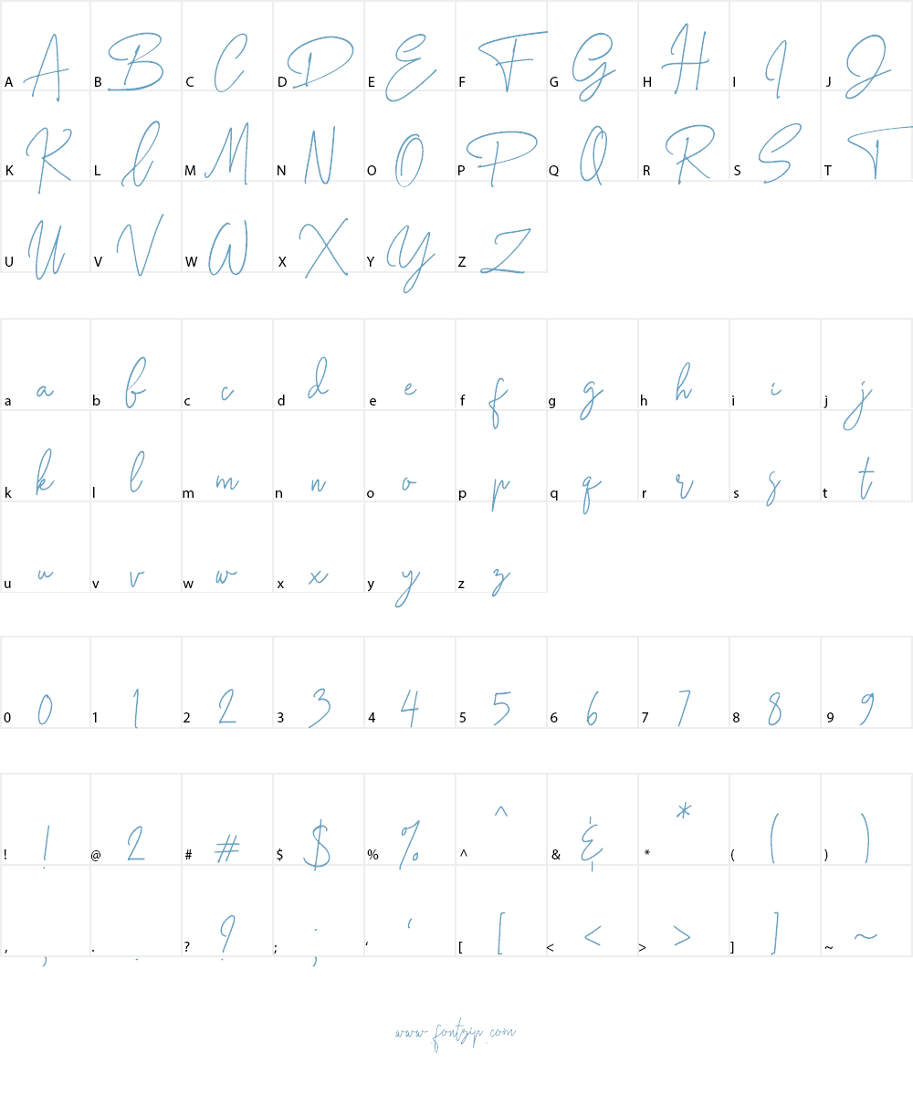 Petricia Font Character