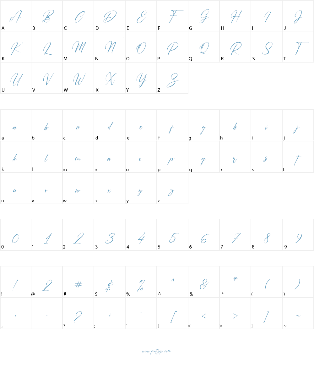 Saltacrus Font Character